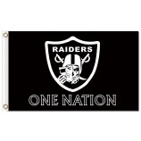 Nfl raiders oakland draPeaux en polyester 3'x5 'une nation