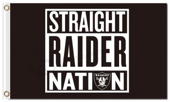 NFL Oakland Raiders 3'x5' polyester flags straight raider nation