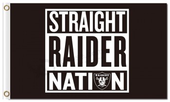 Nfl oakland raiders 3'x5 'banderas de poliéster derecho raider nación