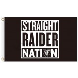 Nfl oakland raiders 3'x5 'polyester fahnen gerader raider nation