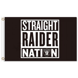 Nfl oakland raiders 3'x5 'polyester fahnen gerader raider nation