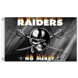 Nfl oakland raiders 3'x5 'polyester vlaggen geen genade