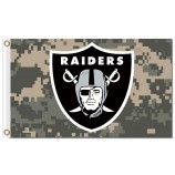 Nfl oakland raiders 3'x5 'bandeiras de poliéster camo