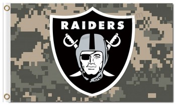 Nfl oakland raiders 3'x5 'banderas de poliéster camo