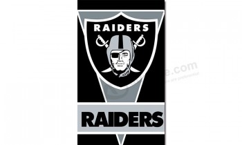 NFL Oakland Raiders 3'x5' polyester flags vertical