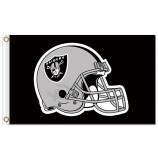 Nfl oakland raiders 3'x5 'Polyester Flaggen Helm