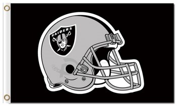 Nfl oakland raiders 3'x5 'Polyester Flaggen Helm