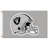 Nfl oakland raiders 3'x5 'banderas de poliéster casco