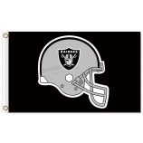 Nfl oakland raiders 3'x5 'poliéster bandeiras capacete