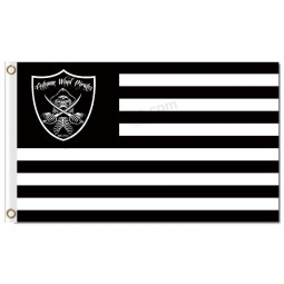NFL Oakland Raiders 3'x5' polyester flags stripes