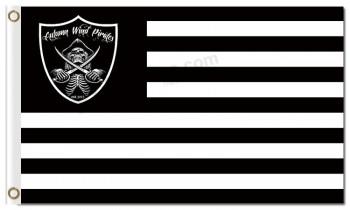 Nfl oakland raiders 3'x5 'banderas de poliéster rayas