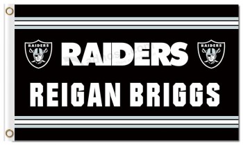 NFL Oakland Raiders 3'x5' polyester flags Reigan Briggs