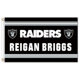 Nfl oakland raiders 3'x5 'полиэфирные флаги reigan briggs