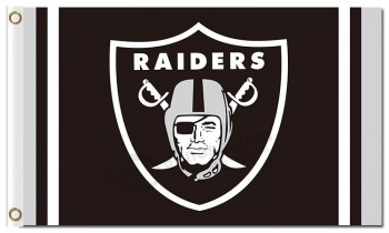 Nfl oakland raiders 3'x5 'polyester vlaggen logo