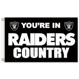 Al por mayor customizd alta calidad nfl oakland raiders 3'x5 'banderas de poliéster incursiones país