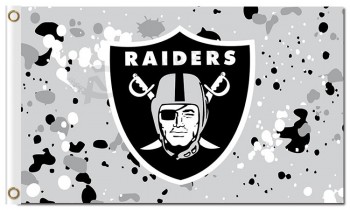 NFL Oakland Raiders 3'x5' polyester flags ink spots