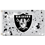 Nfl oakland raiders 3'x5 'Polyester Fahnen Tintenflecken