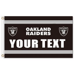 Nfl oakland raiders 3'x5 'Polyester kennzeichnet Ihren Text