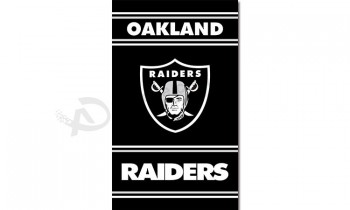 Nfl oakland raiders 3'x5 'bandeiras de poliéster verticais