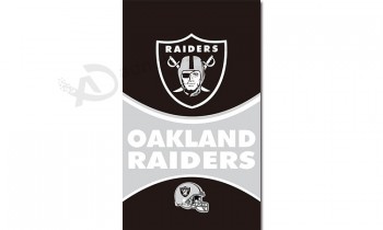 Nfl oakland raiders 3'x5 'polyester vlaggen verticaal
