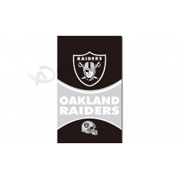 Nfl raiders oakland draPeaux en polyester 3'x5 'verticaux