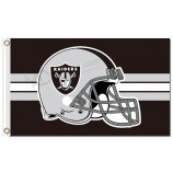 Nfl oaklands raiders Casque draPeaux en polyester 3'x5 '