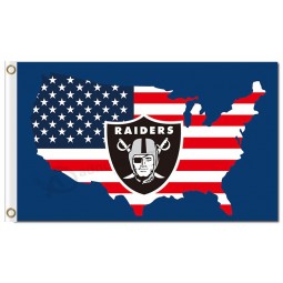 NFL Oakland Raiders 3'x5' polyester flags US map