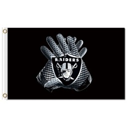 NFL Oakland Raiders 3'x5' polyester flags gloves