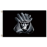 Nfl oakland raiders 3'x5 '폴리 에스테르 깃발 장갑