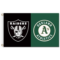 NFL Oakland Raiders 3'x5' polyester flags  and Athletics