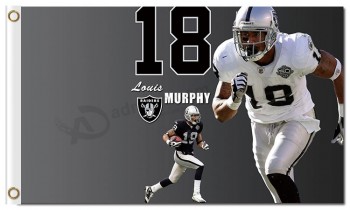 Nfl oakland raiders 3'x5 'полиэфирные флаги #18