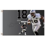 Nfl raiders oakland draPeaux en polyester 3'x5 ' #18