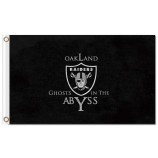 Nfl oakland raiders 3'x5 'banderas de poliéster abismo