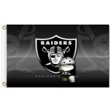 Nfl oakland raiders 3'x5 'Polyesterfahnen