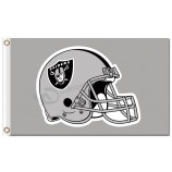 Nfl oakland raiders 3'x5 'banderas de poliéster casco