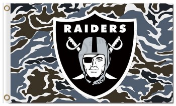 Nfl oakland raiders 3'x5'涤纶旗帜迷彩