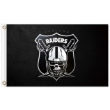 Nfl oakland raiders 3'x5 'Polyester Fahnen Totenkopf