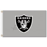 Nfl oakland raiders 3'x5 'poliéster bandeiras logotipo