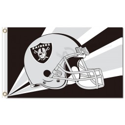 Nfl oakland raiders 3'x5 'Polyester Flaggen Helm