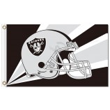 Nfl oakland raiders 3'x5 'polyester vlaggenhelm