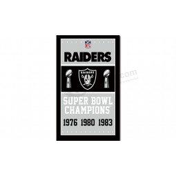 Nfl 오클랜드 라이더 3'x5 '폴리 에스테르 플래그 챔피언