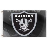 Nfl oakland raiders logo de banderas de poliéster de 3'x5 '