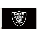 Nfl oakland raiders 3'x5 'poliéster bandeiras logotipo