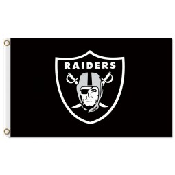 Raiders Oakland 3x5 'polyester draPeaux logo