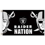 NFL Oakland Raiders 3'x5' polyester flags raider nation