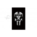 Nfl oakland raiders 3'x5 'polyester vlaggen schedel