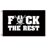 Nfl oakland raider 3'x5 '폴리 에스테르 깃발이 최고로 씨발