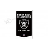 Nfl oakland 레이다 3'x5 '폴리 에스테르 플래그 펜타곤