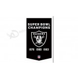 Nfl oakland raiders 3'x5 'Polyester Flaggen Pentagon