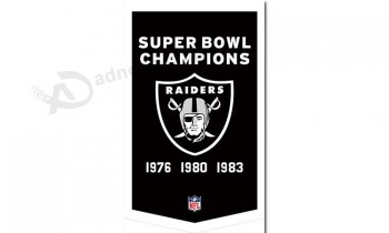 Nfl raiders oakland 3'x5 'draPeaux en polyester Pentagone